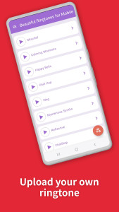 اسکرین شات 2 برنامه Beautiful Ringtones for Mobile