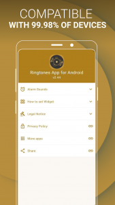 اسکرین شات برنامه Ringtones App for Android™ 6