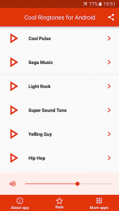 اسکرین شات برنامه Cool Ringtones for Android 2