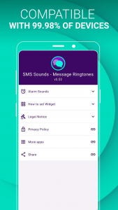 اسکرین شات برنامه SMS Sounds — Message Ringtones 6