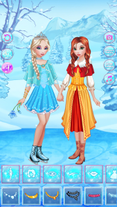 اسکرین شات بازی Icy Dress Up - Girls Games 5