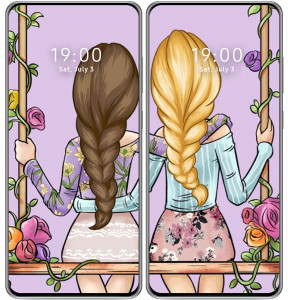 اسکرین شات 4 برنامه BFF Best Friend Wallpaper