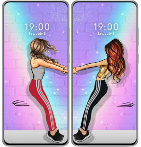اسکرین شات 1 برنامه BFF Best Friend Wallpaper