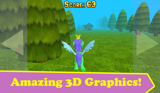 اسکرین شات بازی Running Pony 3D: Little Race 4