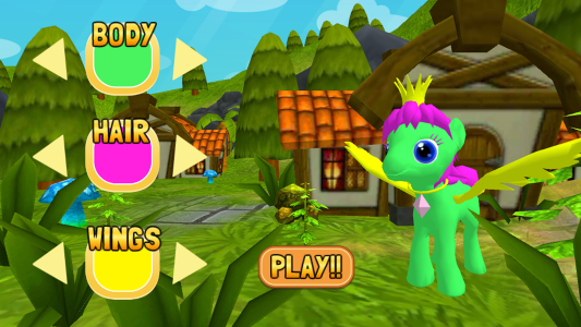 اسکرین شات بازی Running Pony 3D: Little Race 1