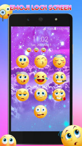 اسکرین شات برنامه Emoji lock screen 1