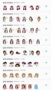اسکرین شات برنامه Emoji girly stickers - WAstickerapps 1