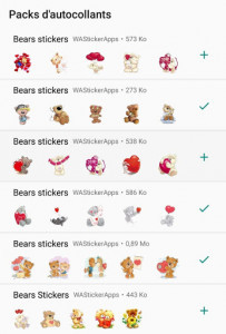 اسکرین شات برنامه WAStickerApps - Teddy Bear Stickers 1