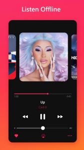 اسکرین شات برنامه Music Player style iOS 14 6