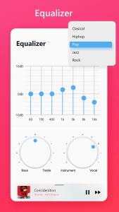 اسکرین شات برنامه Music Player style iOS 14 3