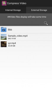 اسکرین شات 2 برنامه Compress Video