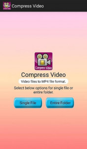 اسکرین شات برنامه Compress Video 1