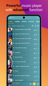 اسکرین شات 1 برنامه Music Player