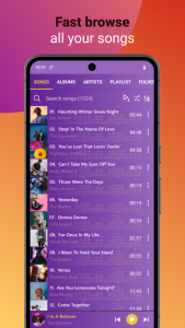 اسکرین شات 2 برنامه Music Player