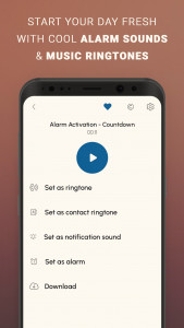 اسکرین شات برنامه Alarm Sounds & Ringtones 2