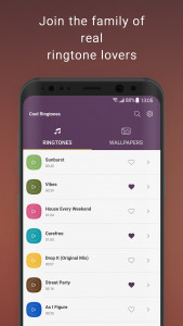 اسکرین شات برنامه Cool Ringtones for Android™ 1