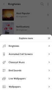 اسکرین شات 8 برنامه Ringtones for Android™