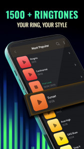 اسکرین شات برنامه Ringtones for Android™ 1