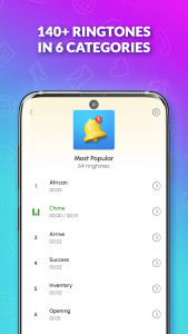 اسکرین شات 2 برنامه Notification Sounds