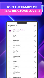 اسکرین شات برنامه Music Ringtones and Sounds 1
