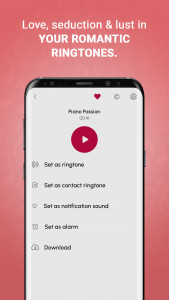اسکرین شات برنامه Romantic Phone Ringtones 2