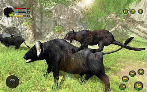 اسکرین شات برنامه Panther simulator 3d animal games 2