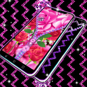 اسکرین شات 3 برنامه Zipper diamond flower locker