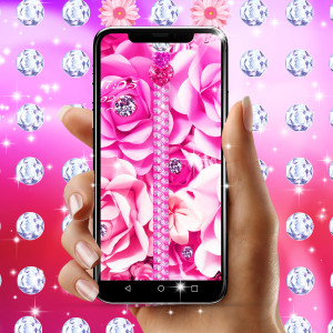 اسکرین شات 6 برنامه Zipper diamond flower locker