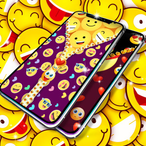 اسکرین شات برنامه Emoji smiley zip locker 6