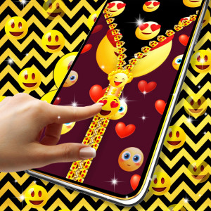 اسکرین شات 5 برنامه Emoji smiley zip locker