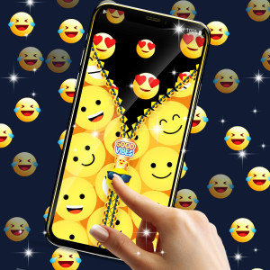 اسکرین شات برنامه Emoji smiley zip locker 7