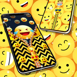 اسکرین شات برنامه Emoji smiley zip locker 4