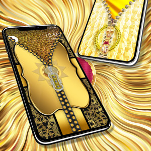 اسکرین شات 5 برنامه Gold lock screen