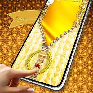 اسکرین شات 6 برنامه Gold lock screen