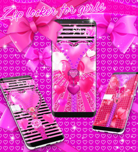 اسکرین شات 2 برنامه Lock screen for girls