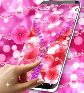 اسکرین شات برنامه Lock screen for girls 6