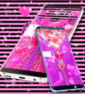 اسکرین شات 5 برنامه Lock screen for girls