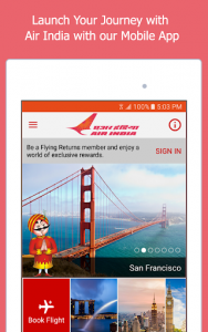 اسکرین شات برنامه Air India 6