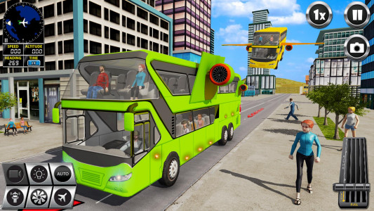 اسکرین شات بازی Flying Bus Simulator Bus Games 4