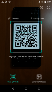 اسکرین شات برنامه QR Code Reader & Generator 1