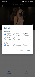 اسکرین شات 3 برنامه Video Splitter & Trim Videos