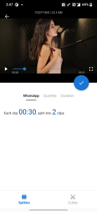 اسکرین شات 2 برنامه Video Splitter & Trim Videos