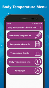 اسکرین شات برنامه Body Temperature Checker Records 7