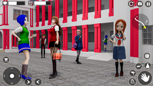 اسکرین شات بازی Anime High School Girl Life 3D 4