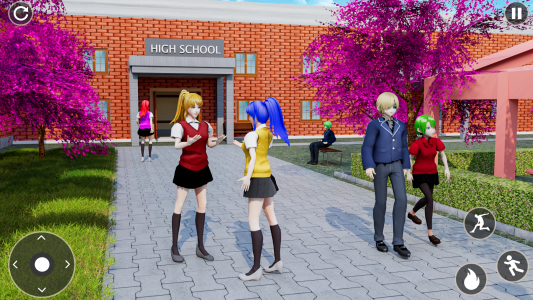 اسکرین شات بازی Anime High School Girl Life 3D 1