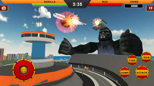 اسکرین شات برنامه Gorilla City Rampage: Gorilla City Battle 2019 6