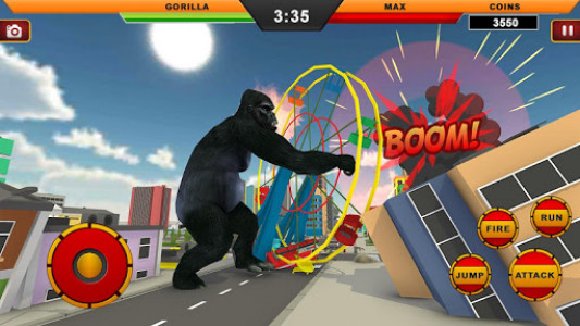 اسکرین شات برنامه Gorilla City Rampage: Gorilla City Battle 2019 4