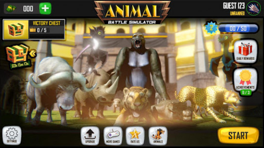 اسکرین شات بازی Animal Battle Simulator : Animal Battle Games 3
