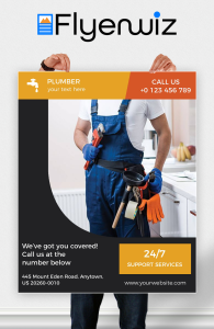 اسکرین شات 1 برنامه Flyer Maker, AI Poster Maker