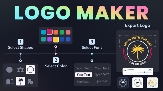 اسکرین شات برنامه Logo Maker: Logo Creator 1